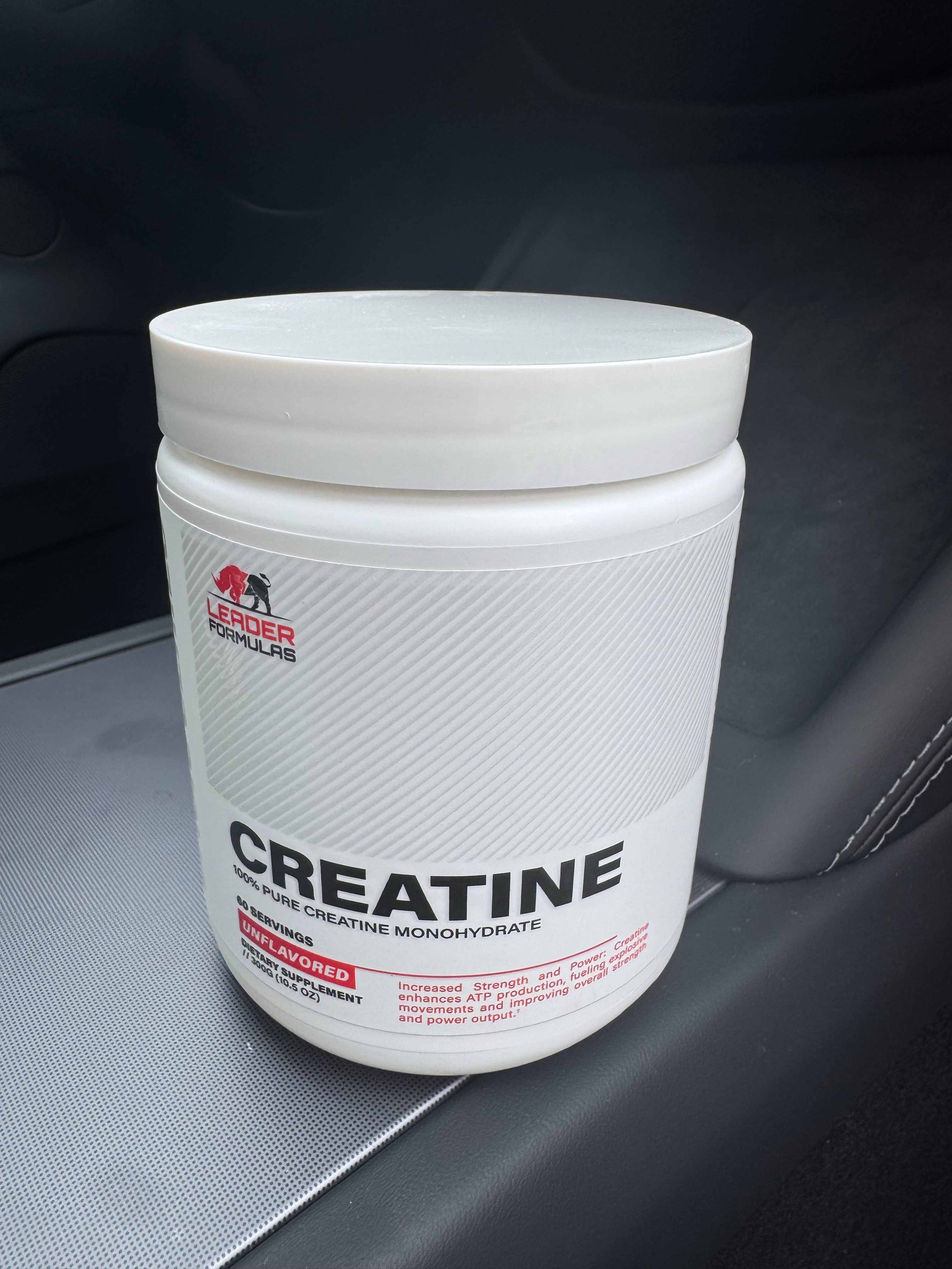 Customer photo from Jordan L.'s review of CREATINE MONOHYDRATE